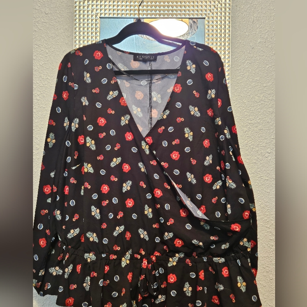 Two Eloquii Fall Blouses